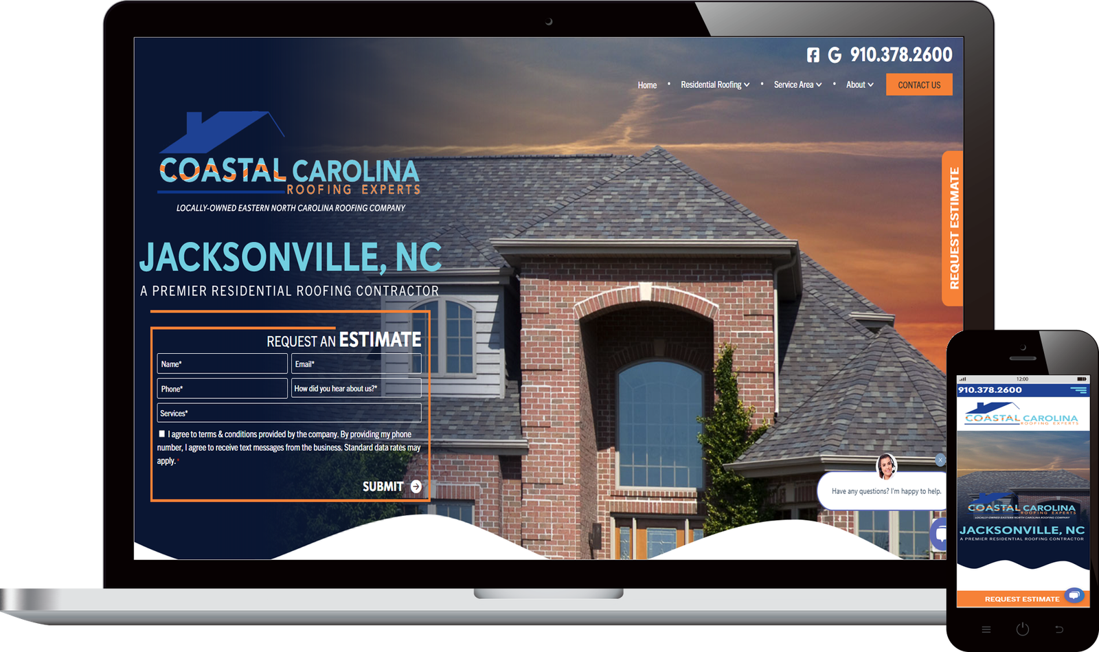 Roofing Website Design